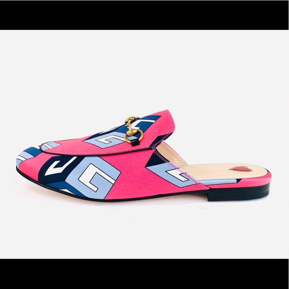 Gucci Princetown Horsebit Satin Mule Slippers 37 - Picture 3 of 11